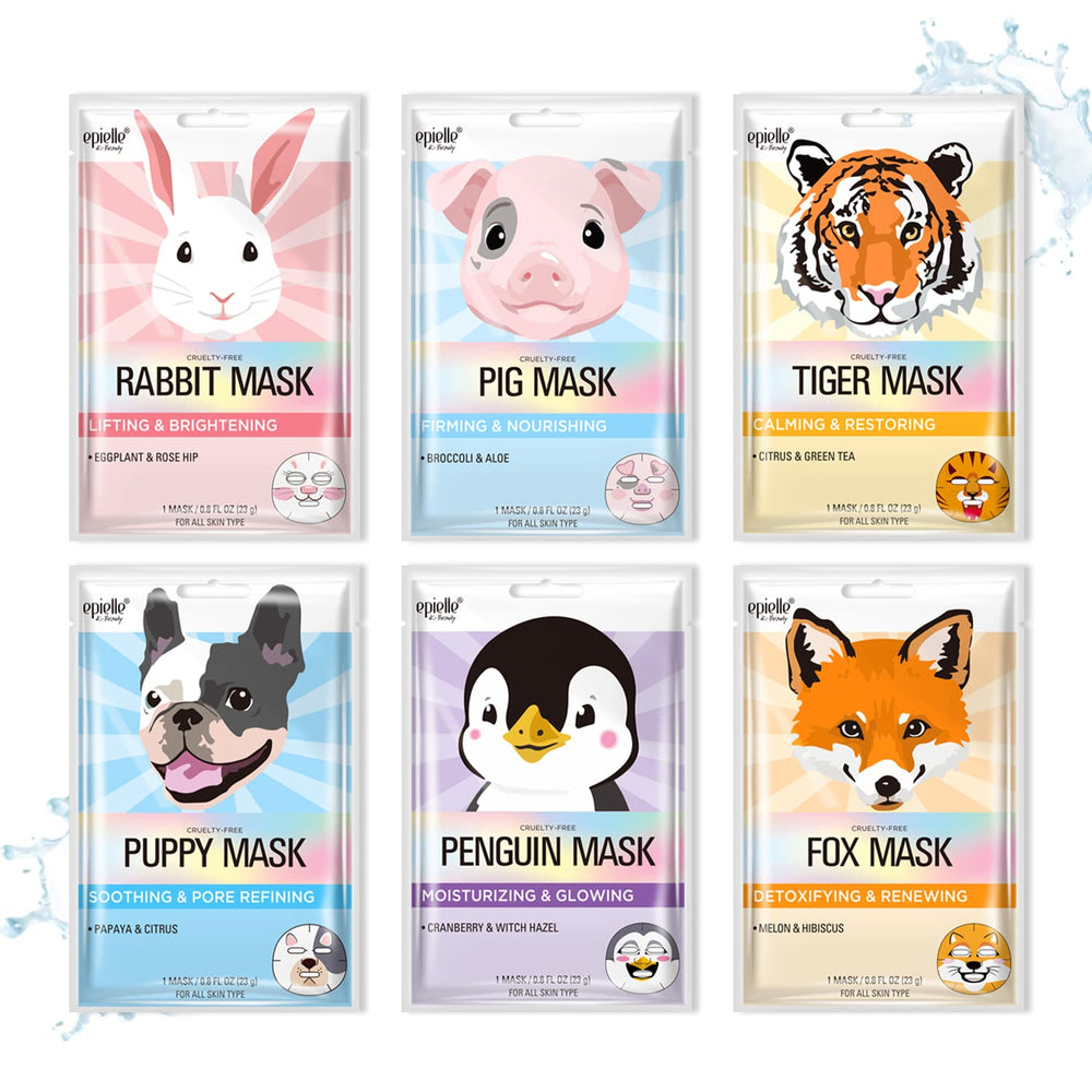 Epielle fuzzy friends rabbit mask for hydration and playful skincare