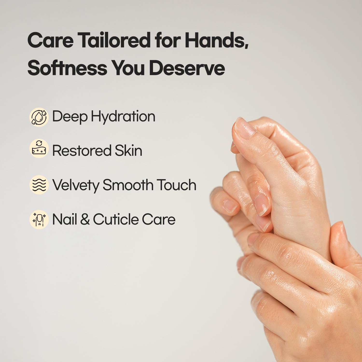 Epielle hand mask gloves closeup highlighting deep hydration for dry hands