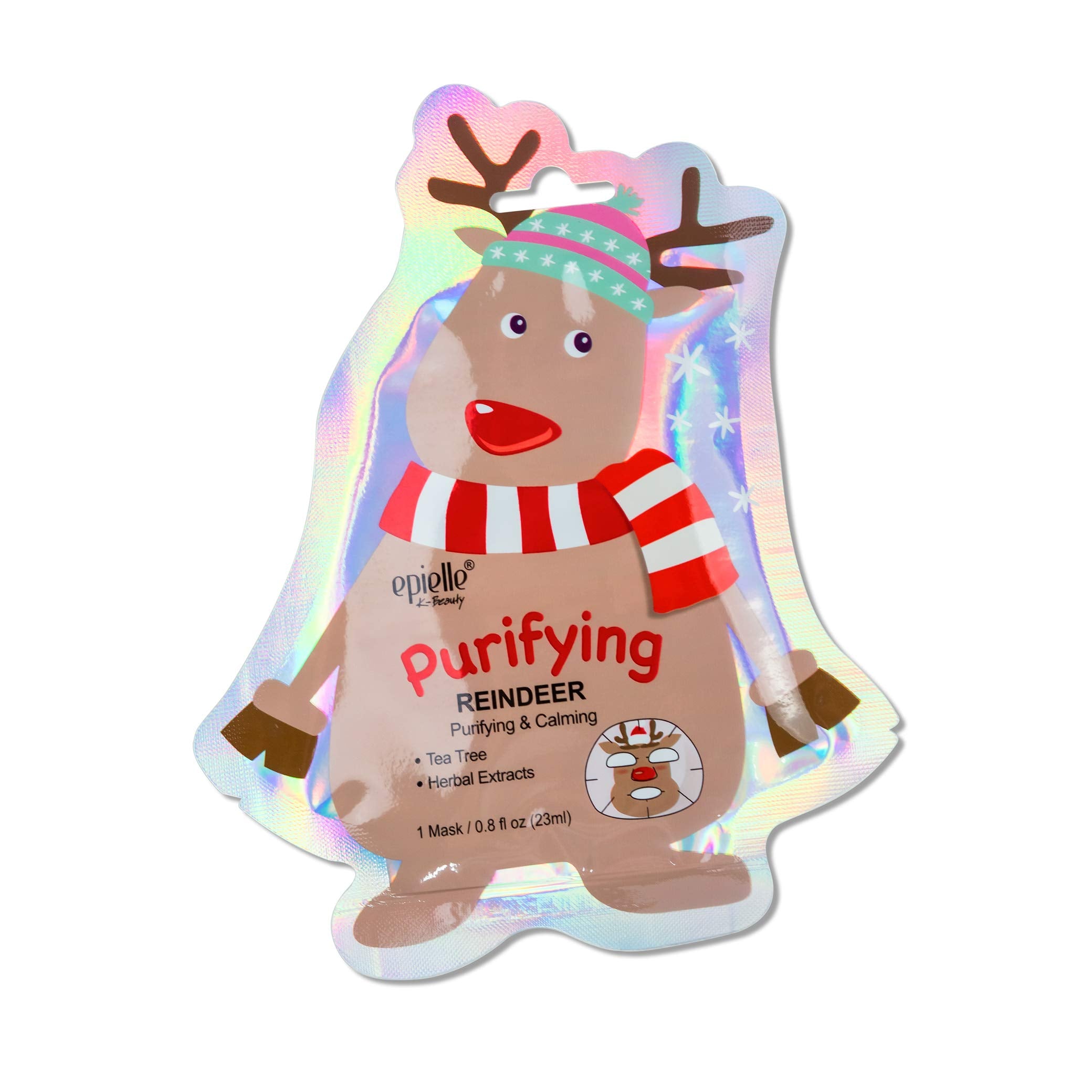 Epielle Gingerbread Man mask balances complexion for a refreshed look.
