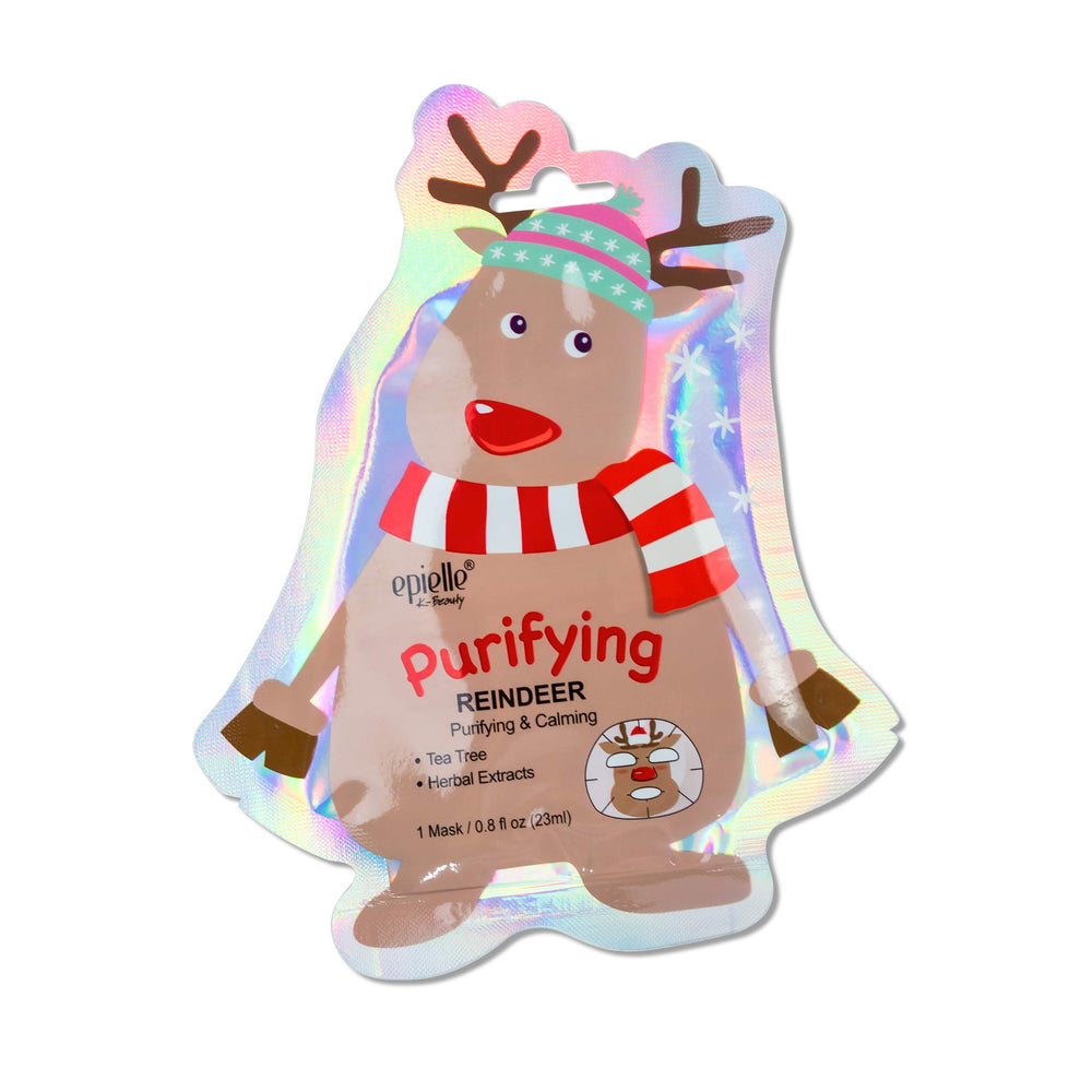Epielle Gingerbread Man mask balances complexion for a refreshed look.