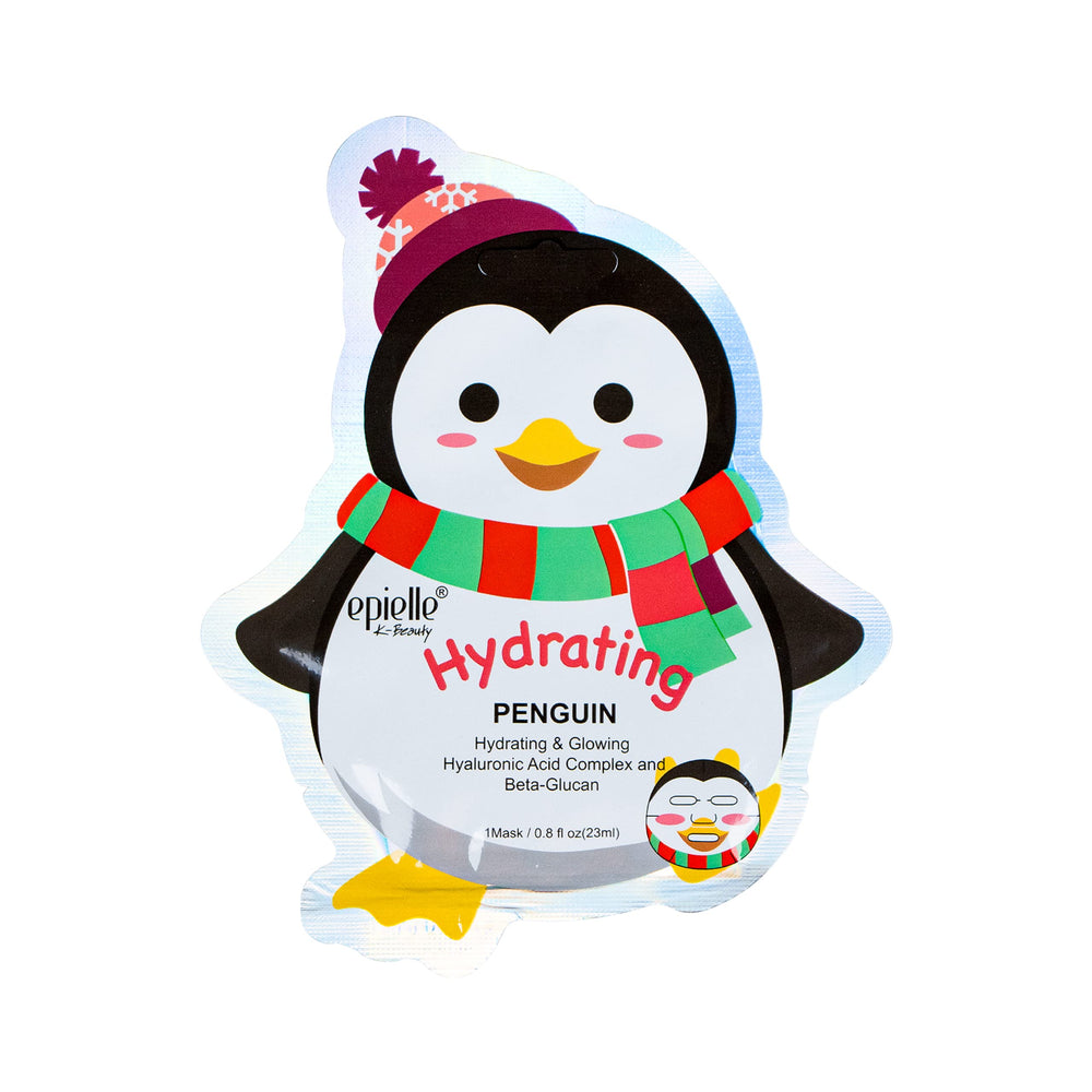 Epielle Penguin mask hydrates dull skin for a luminous finish.