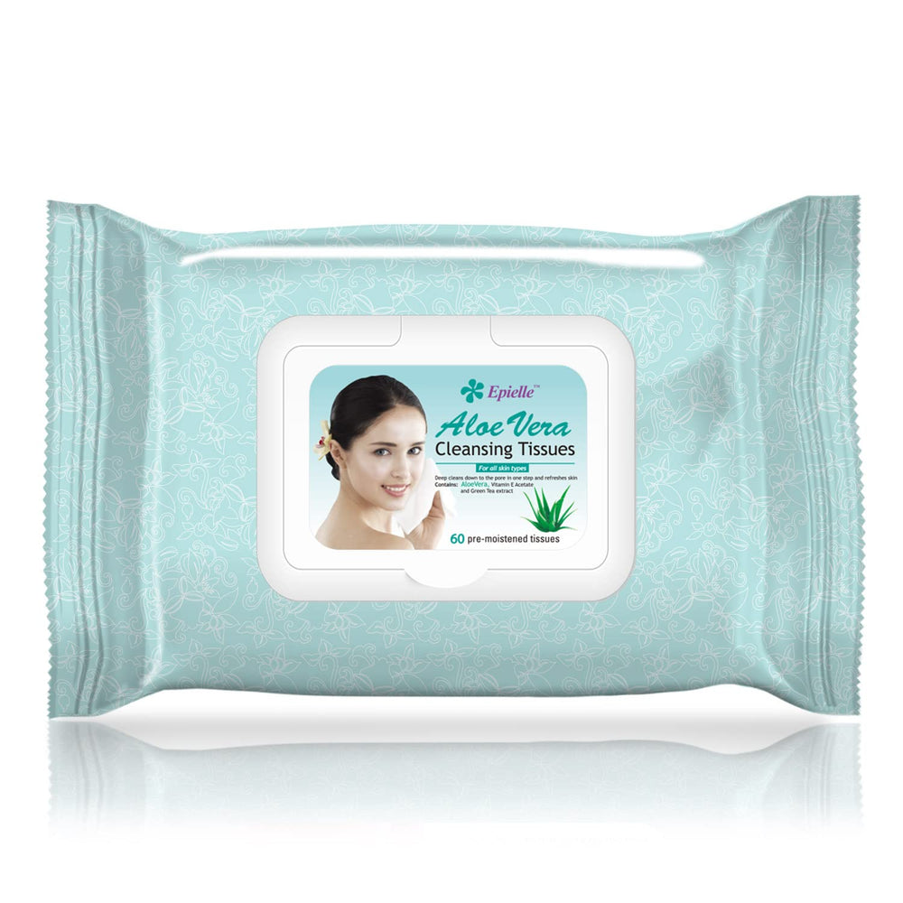Epielle makeup remover wipes cucumber infusion visualized for refreshing cleanse