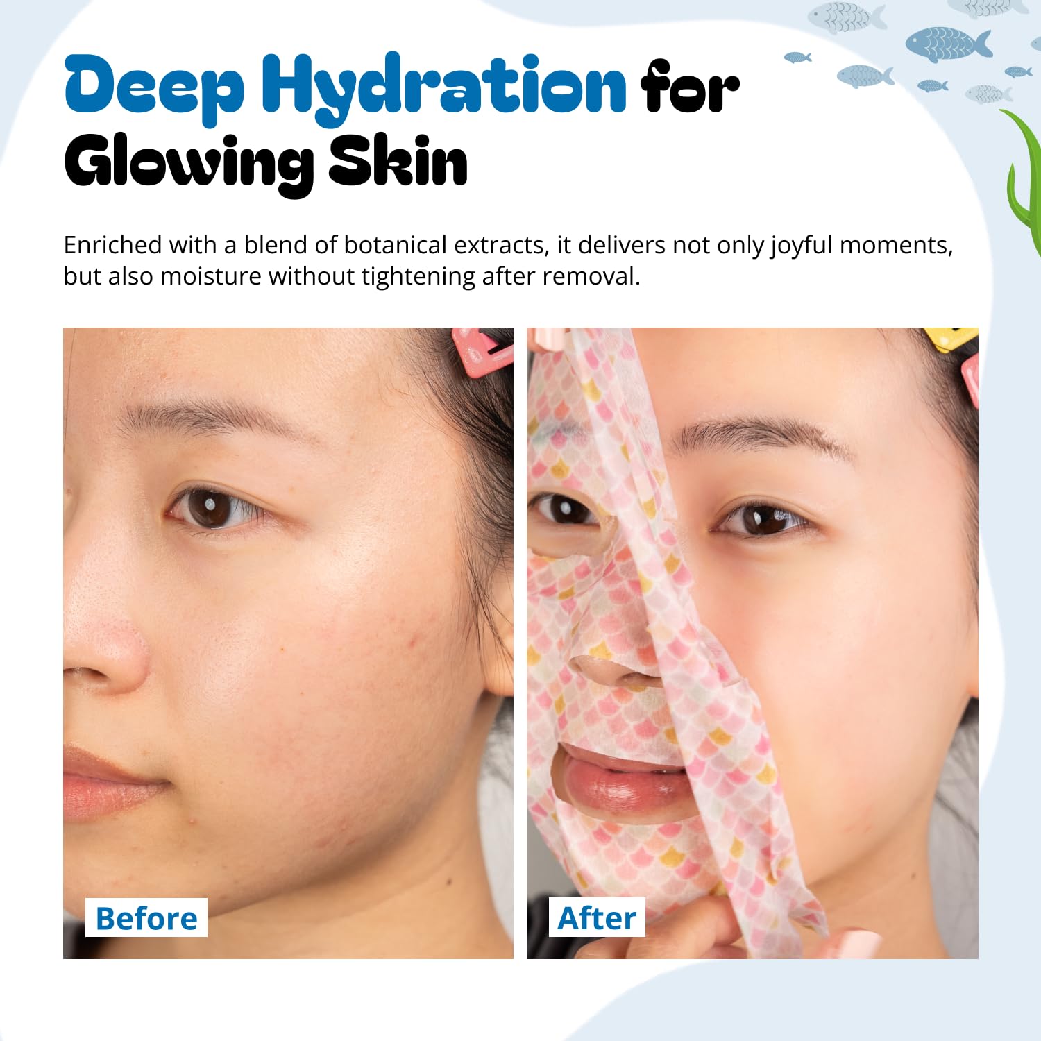 Epielle Mermaid Scales Mask rejuvenates skin with vitamin E and arbutin