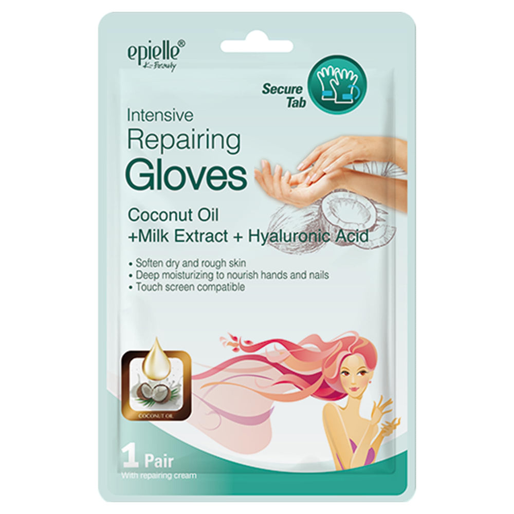 Epielle moisturizing gloves close-up illustrating soft, hydrated hands
