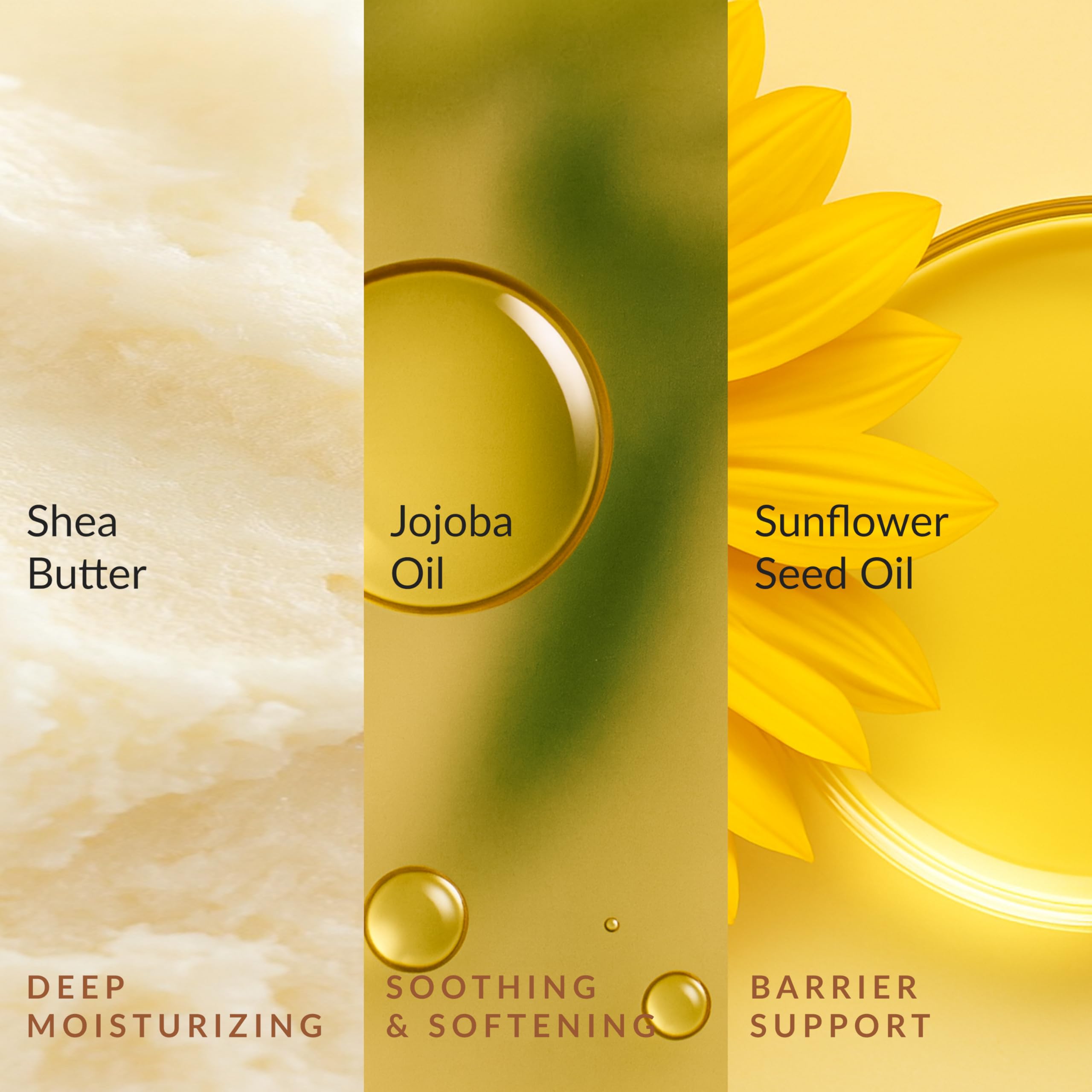 Epielle shea avocado ingredients closeup emphasizes rich hydration