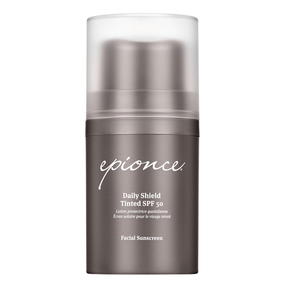 Epionce Daily Shield Tinted SPF 50 application on the skin for even coverage.