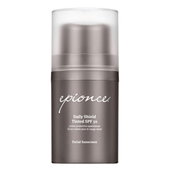 Epionce Daily Shield Tinted SPF 50 application on the skin for even coverage.