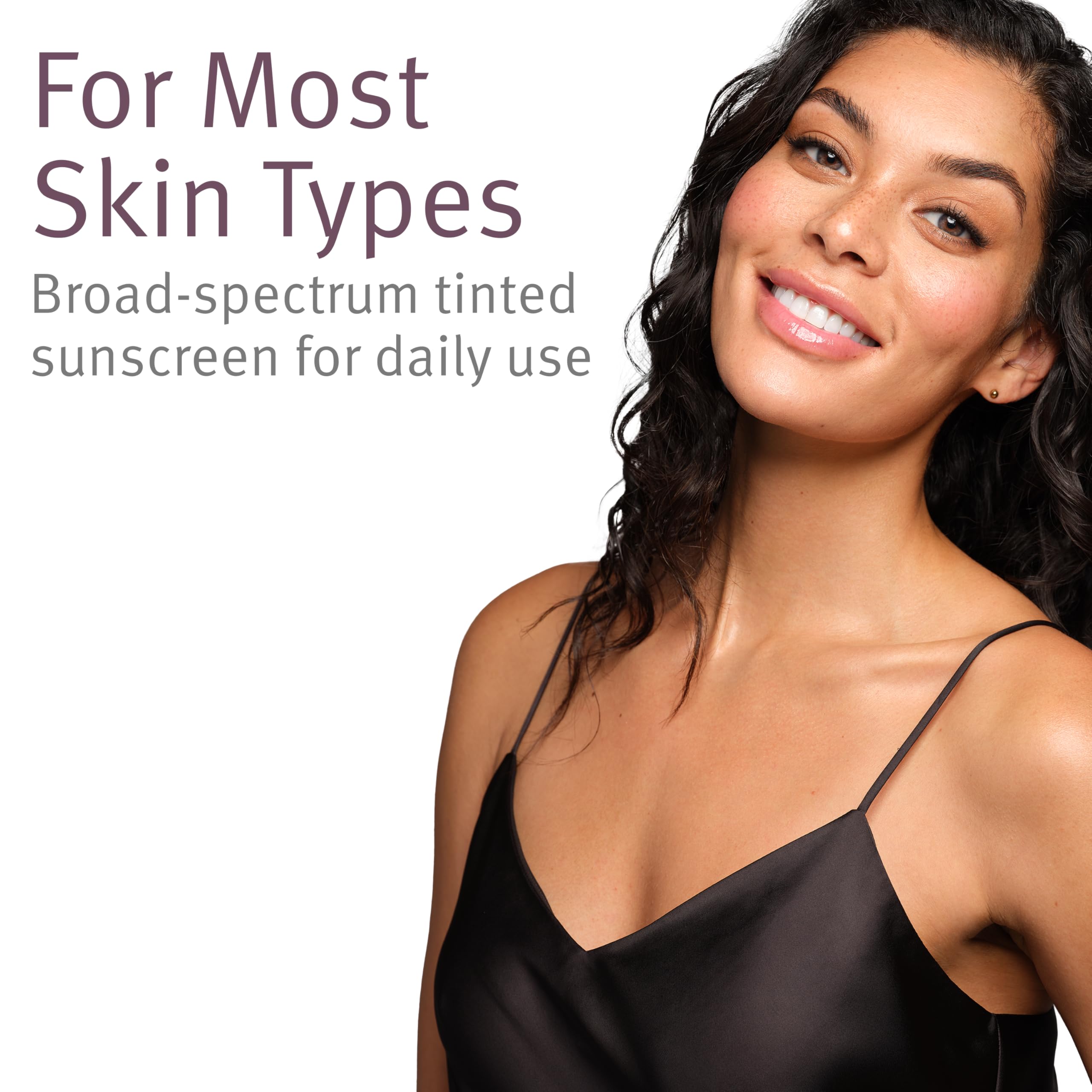 Epionce Daily Shield Tinted SPF 50 showing natural glow on the skin.