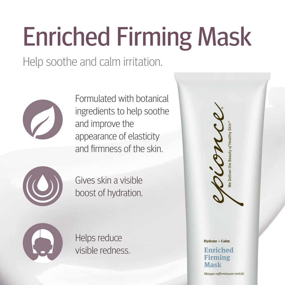 Epionce Enriched Firming Mask with shea butter visual emphasizes rich emollients.