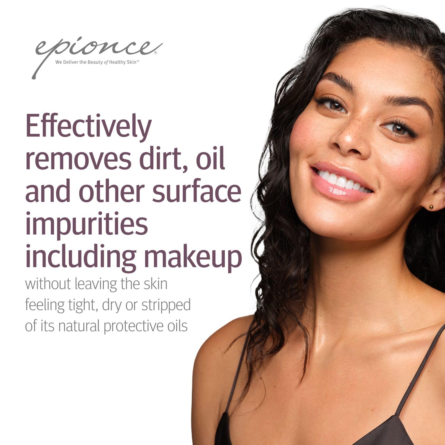 Epionce Gentle Foaming Cleanser paired with toner in soothing regimen.