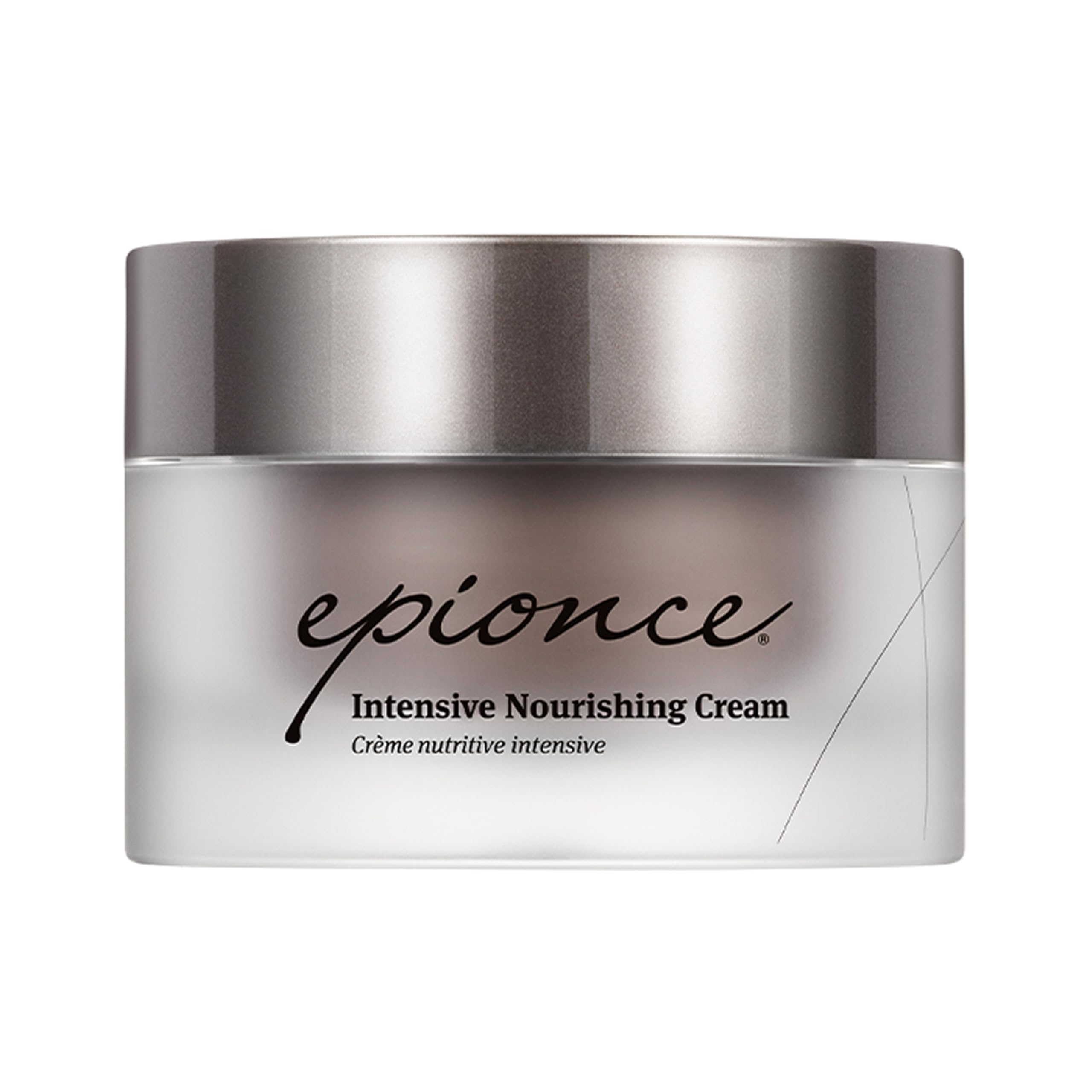 Epionce Intensive Nourishing Cream texture closeup showing rich, smoothing consistency for dry skin.