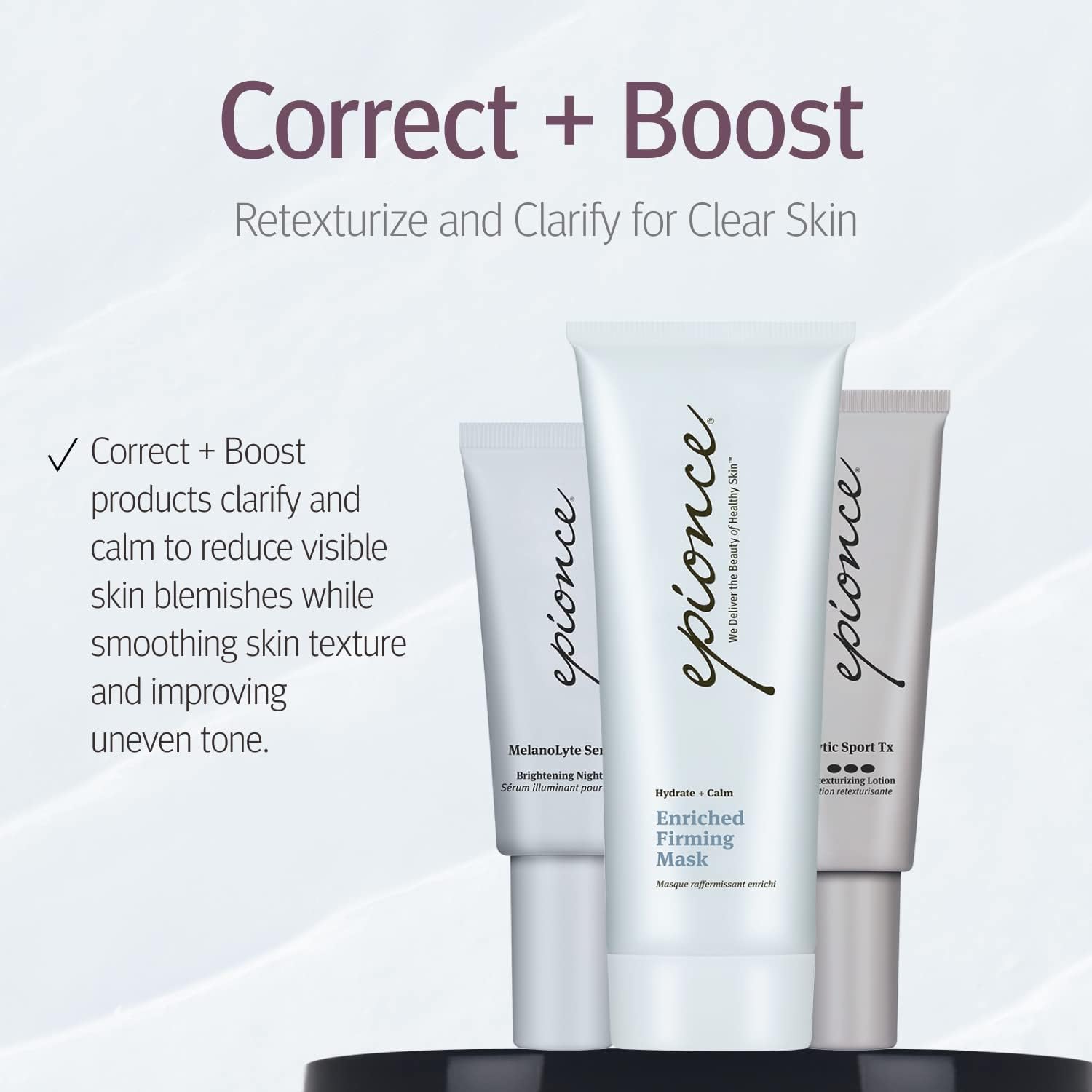Epionce Lite Lytic Tx azelaic acid helps even-looking tone.