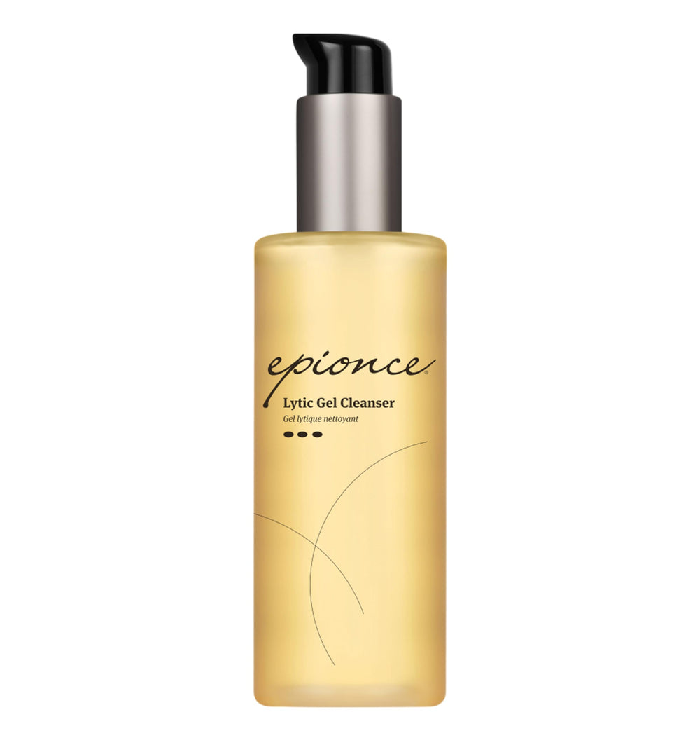 Epionce Lytic Gel Cleanser bottle-pump ready for easy cleansing and makeup removal on oily skin