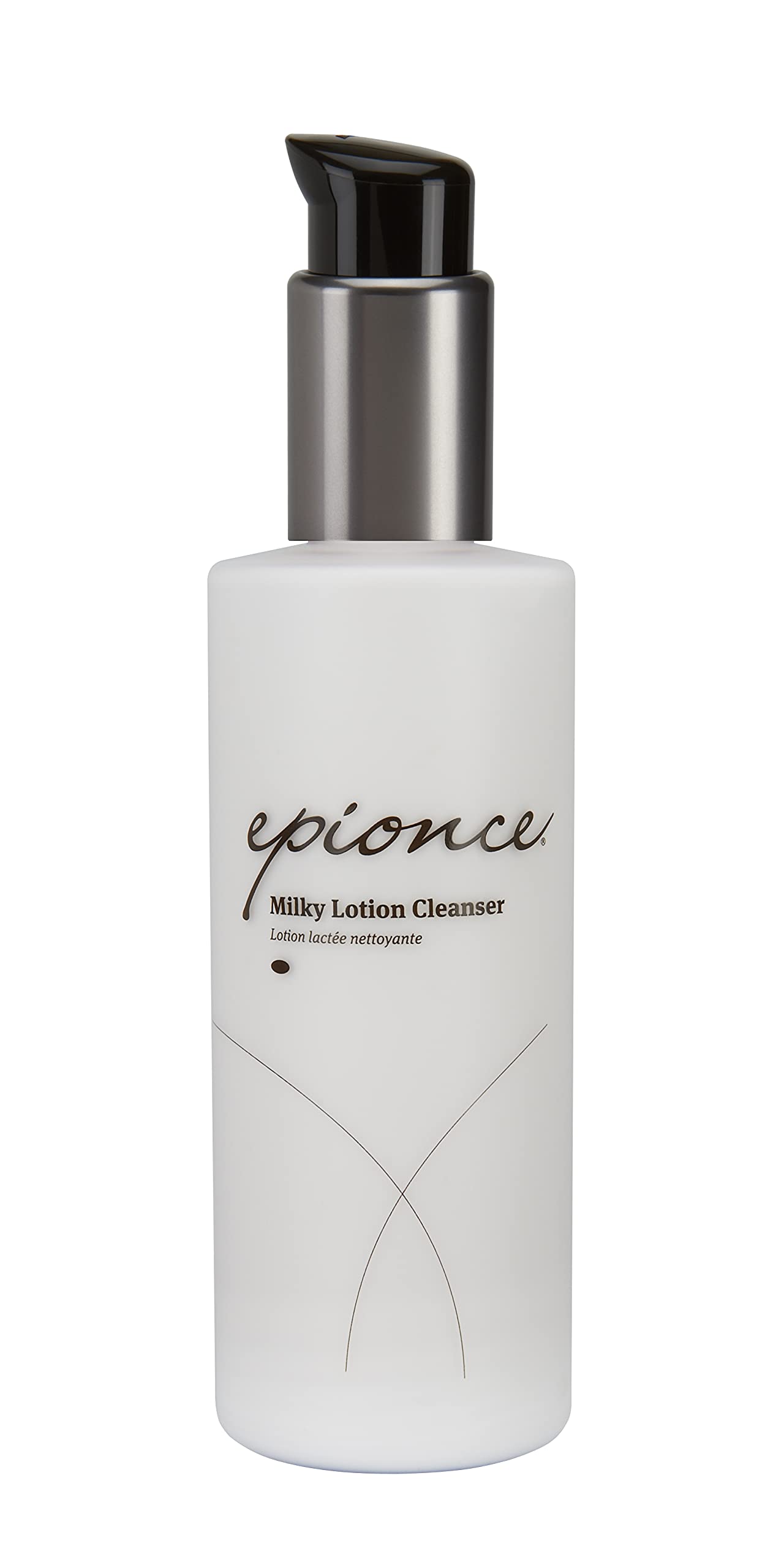 Epionce Milky Lotion Cleanser bottle highlighting hydrating formula for dry skin