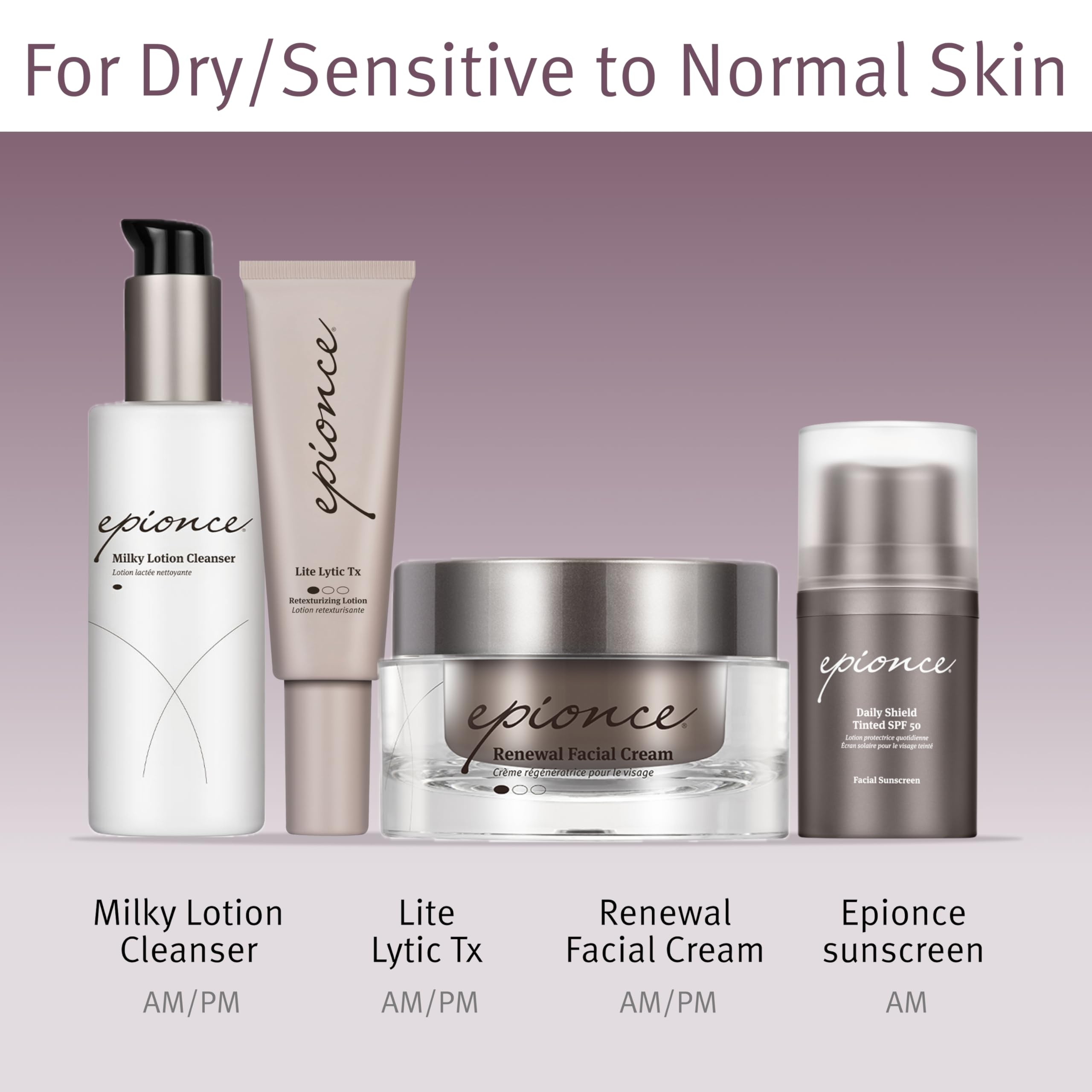 Epionce Renewal Facial Cream dispense action hints at easy daily use