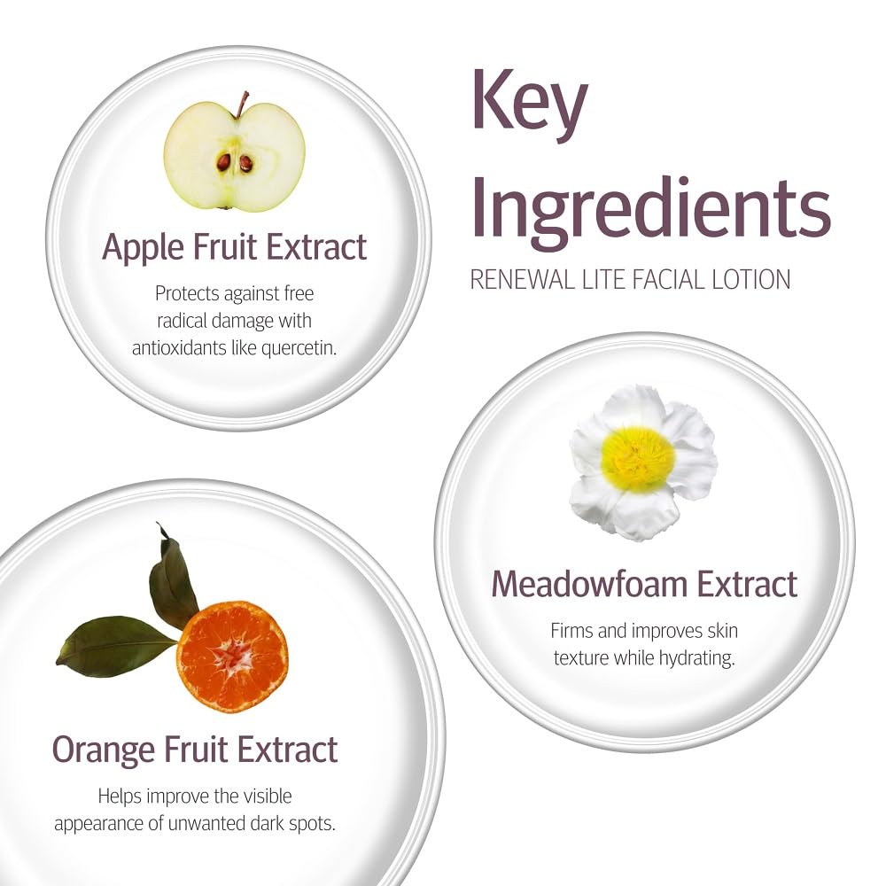 Epionce Renewal Lite Facial Lotion on face before makeup.