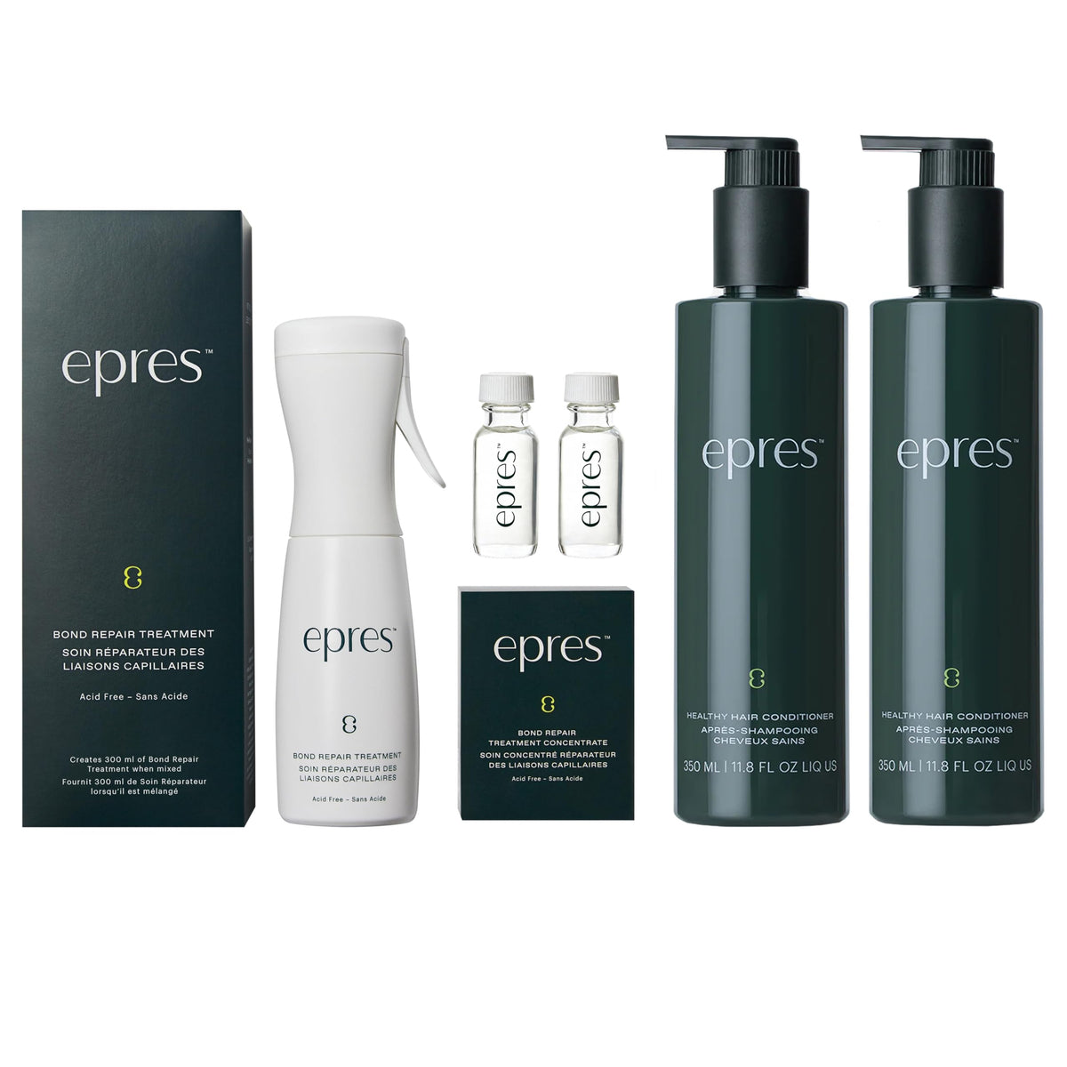 epres Healthy Hair 3-Step System Kit hero shows an easy-start routine for shinier, stronger-looking hair.