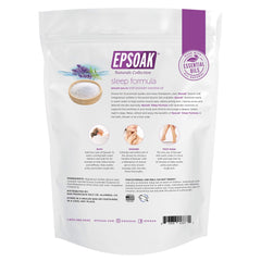Epsoak lavender oil ingredient close-up highlighting calming aroma.