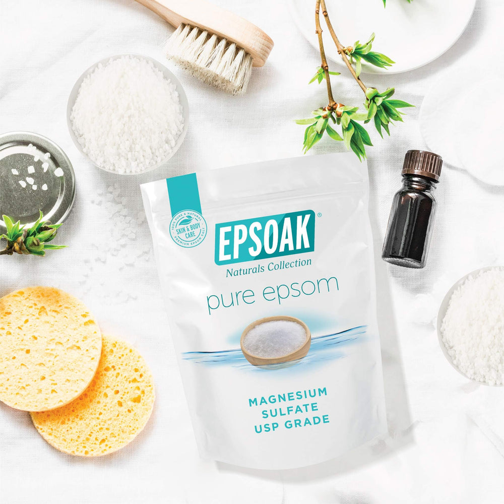 Epsoak magnesium sulfate for garden use acting as a plant health boost