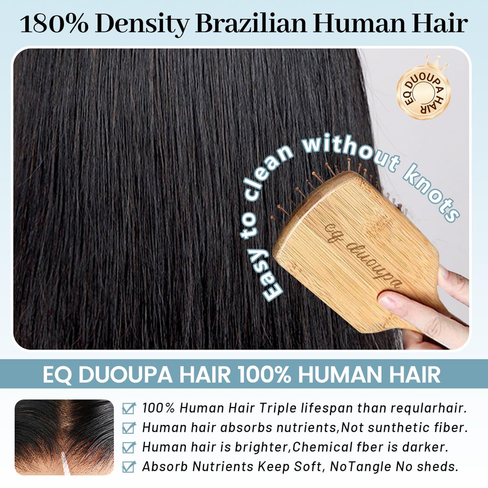 EQ DUOUPA 180-density bob wig 10 inch view demonstrates fullness and shape
