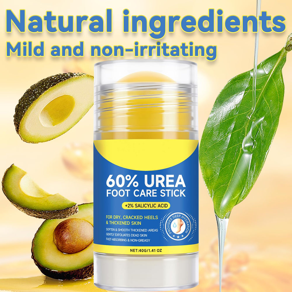 Eqimznv 60% Urea Stick texture closeup highlights smooth application and hydration.