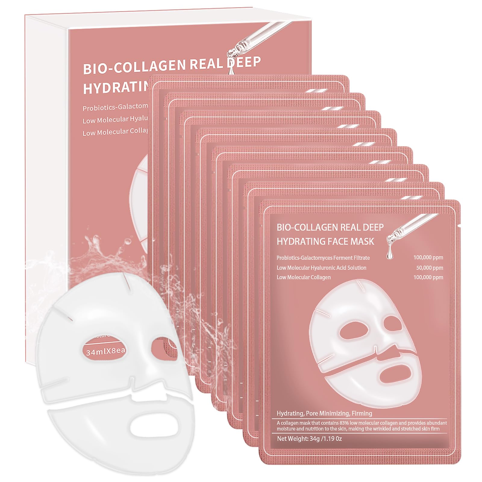 Eqimznv collagen real deep mask pack delivers deep overnight hydration for supple skin.
