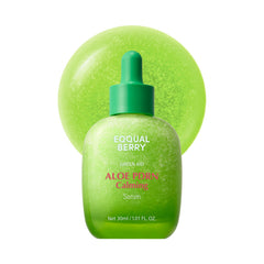 EQQUALBERRY Aloe PDRN Calming Serum bottle showcasing soothing hydration and glassy skin finish.