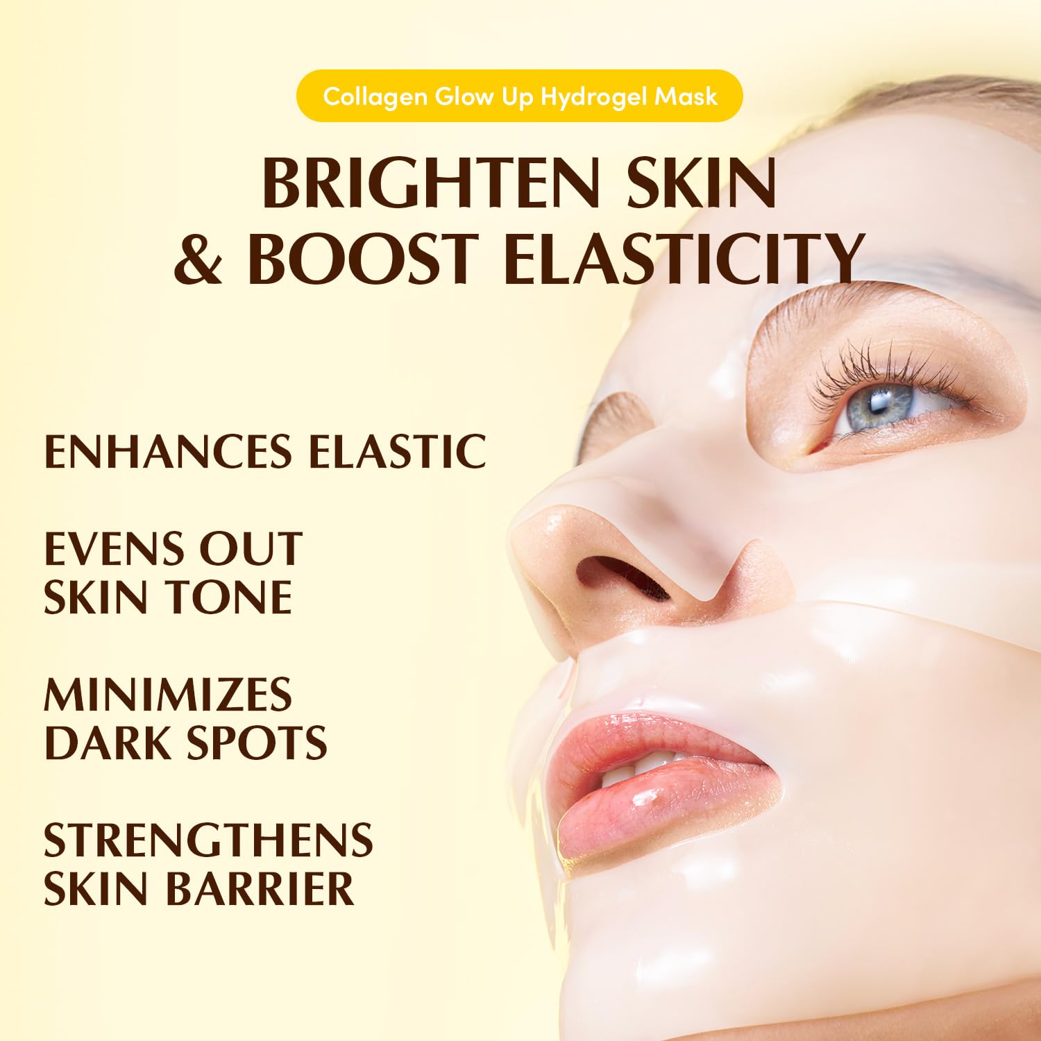 EQQUALBERRY Collagen Glow Up Mask sheets ready for rapid absorption
