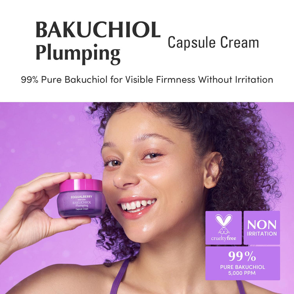 EQQUALBERRY dual-layer capsule release closeup delivers fresh actives for smoother skin