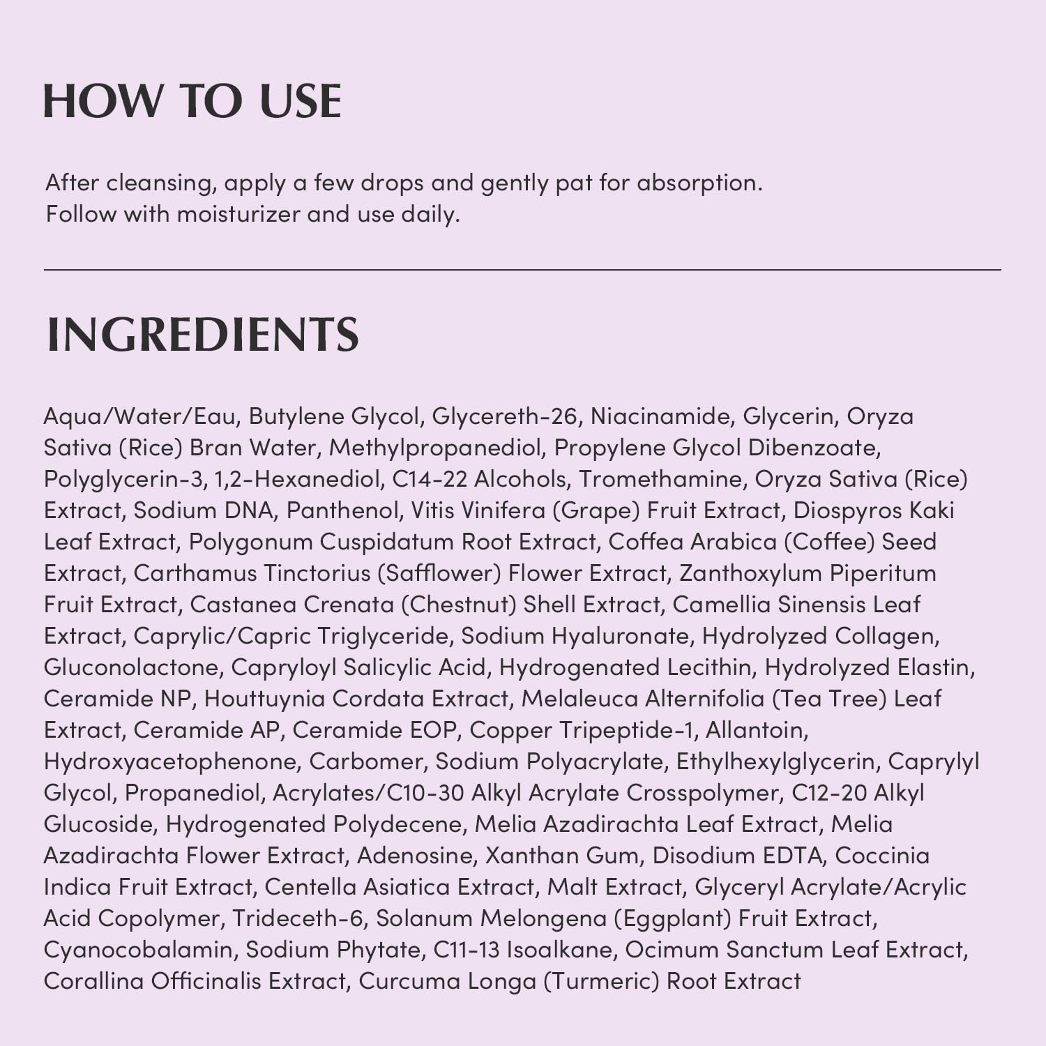EQQUALBERRY ingredients visual highlighting plant-based vegan PDRN
