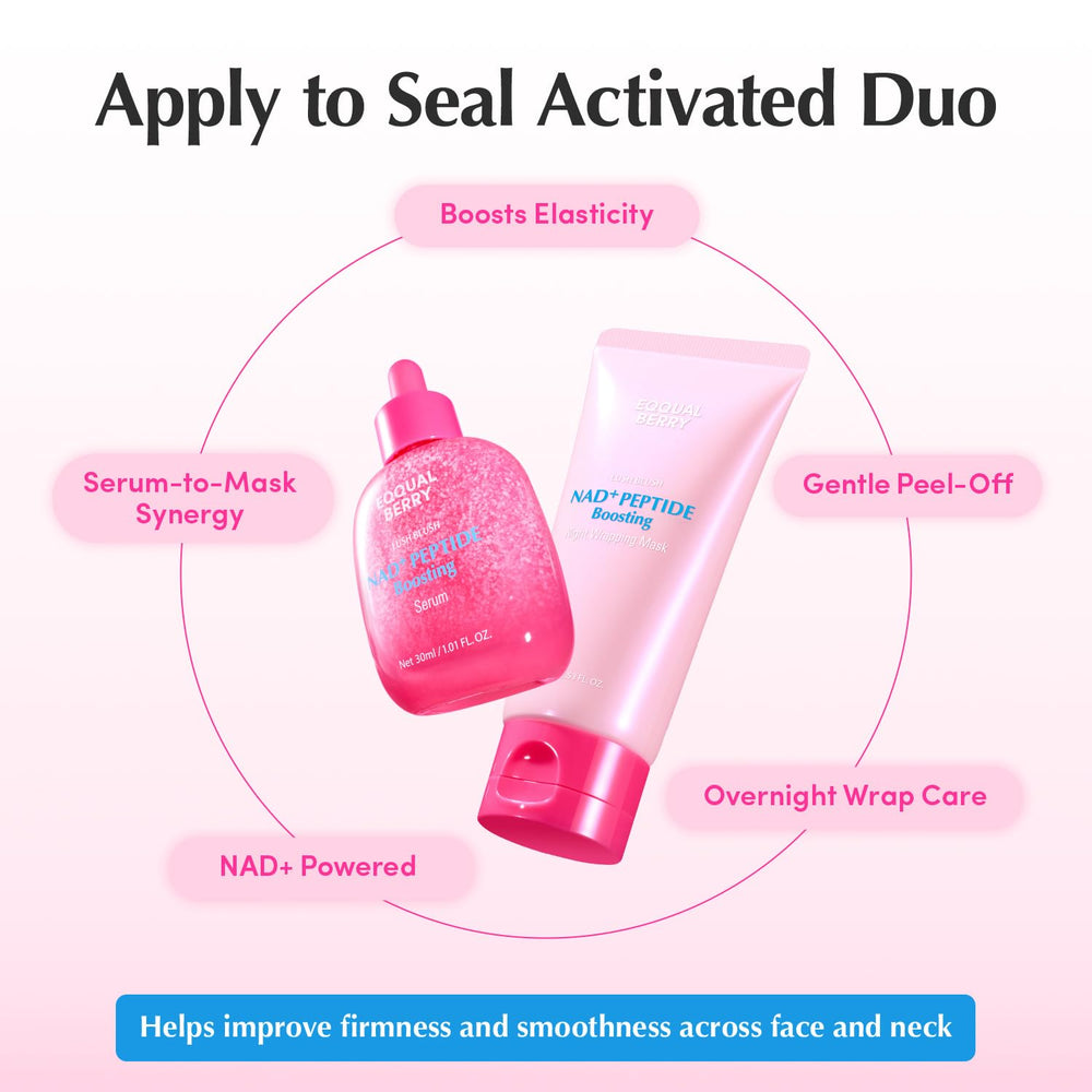 Application on neck with EQQUALBERRY emphasizing lifting and firming support