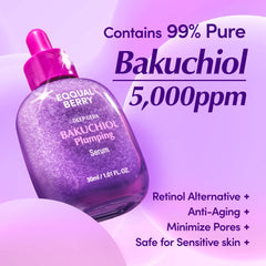 EQQUALBERRY serum texture being applied for quick hydration.
