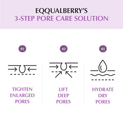 EQQUALBERRY Purple PDRN Serum texture swatch ready for application
