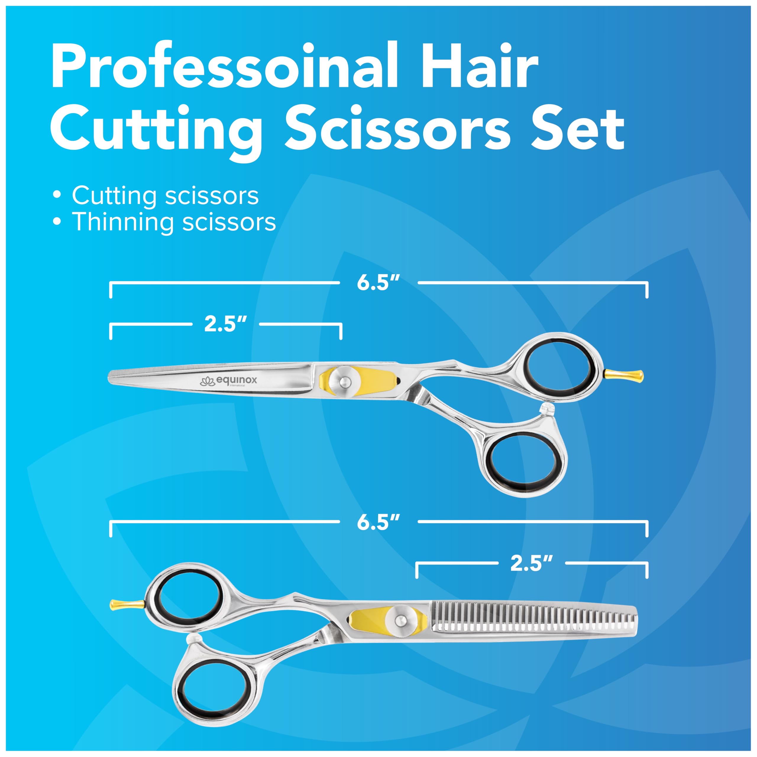 Equinox International Razor Edge set packaging showcases professional-grade tools for home or salon use