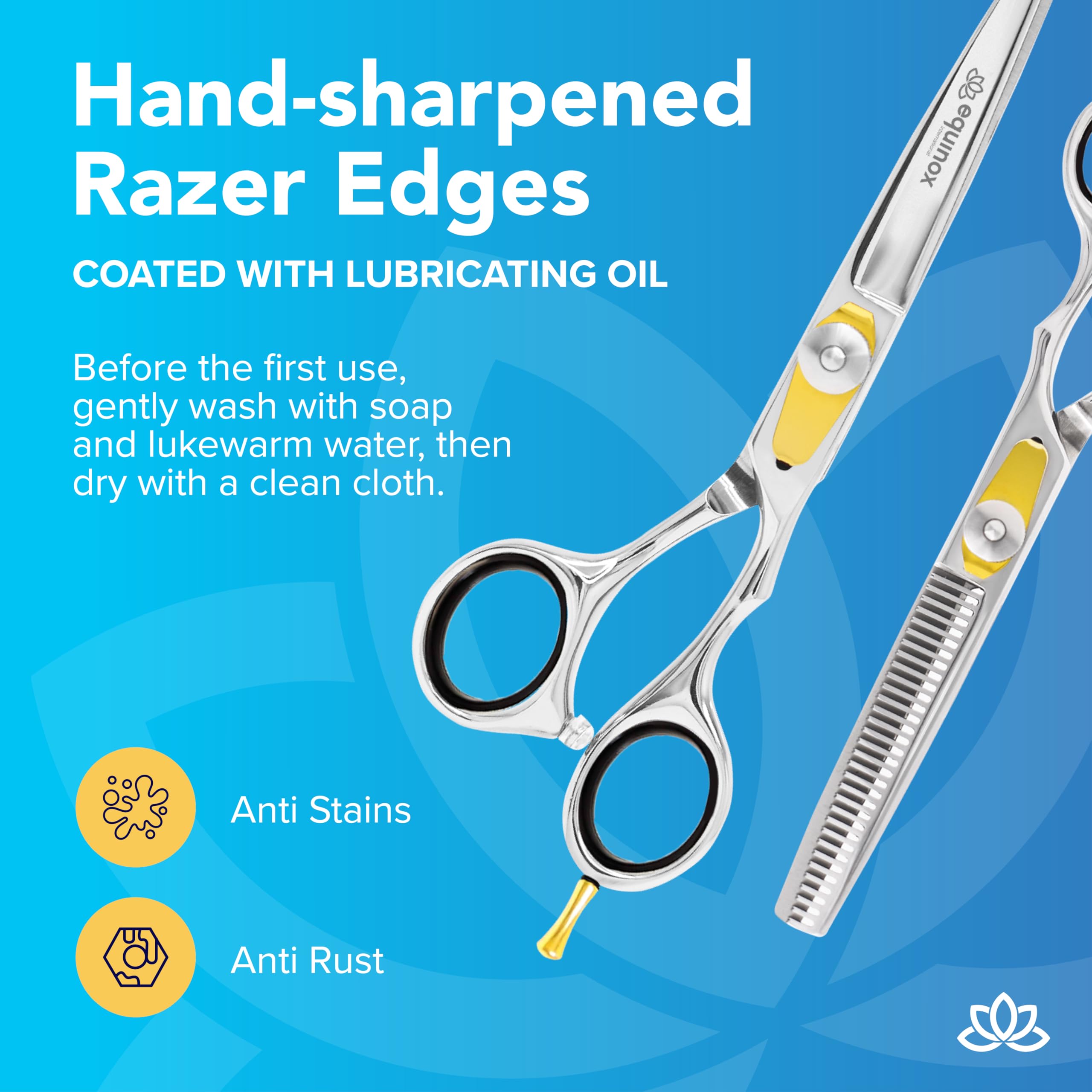 Equinox International Razor Edge stainless steel texture offers durable, corrosion-resistant performance