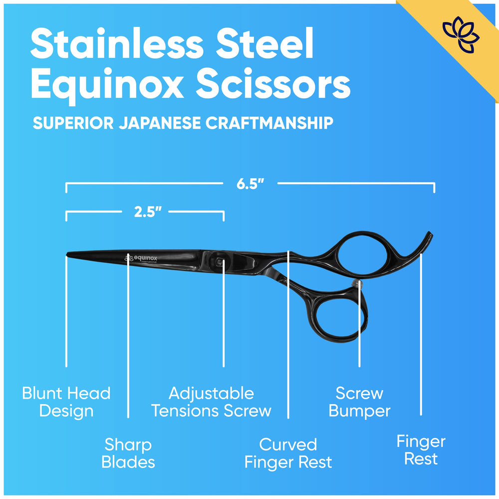 Equinox Razor Edge Series ergonomic handle improves comfort during long styling sessions.
