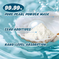 EquSym Pure Pearl Powder being mixed with milk or honey for a gentle facial mask.