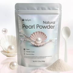 EquSym Pure Pearl Powder packaging shows a resealable pouch for easy storage and freshness.