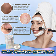 EquSym Pure Pearl Powder resealable bag close-up for DIY skincare storage.