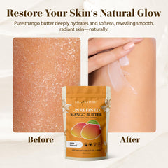 era of nature body butter base application demonstrates non greasy hydration on skin