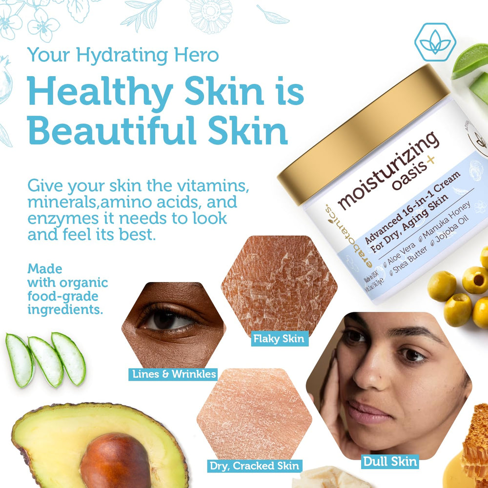 Era Organics Advanced Face Moisturizer texture close-up reveals smooth non-greasy finish.