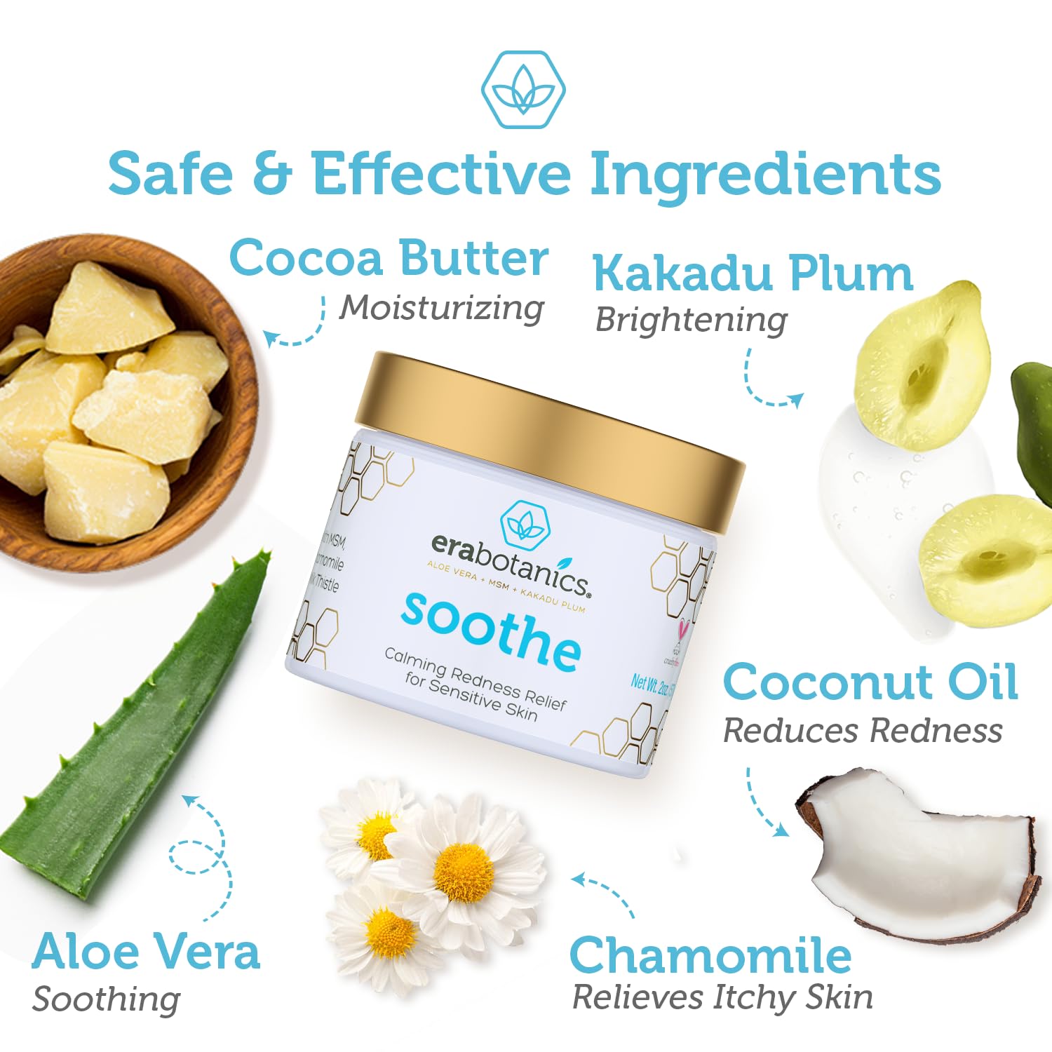 Era Organics cream-redness-relief hands-apply demonstrates convenient use for daily skincare routines.