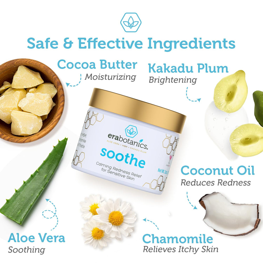 Era Organics cream-redness-relief hands-apply demonstrates convenient use for daily skincare routines.