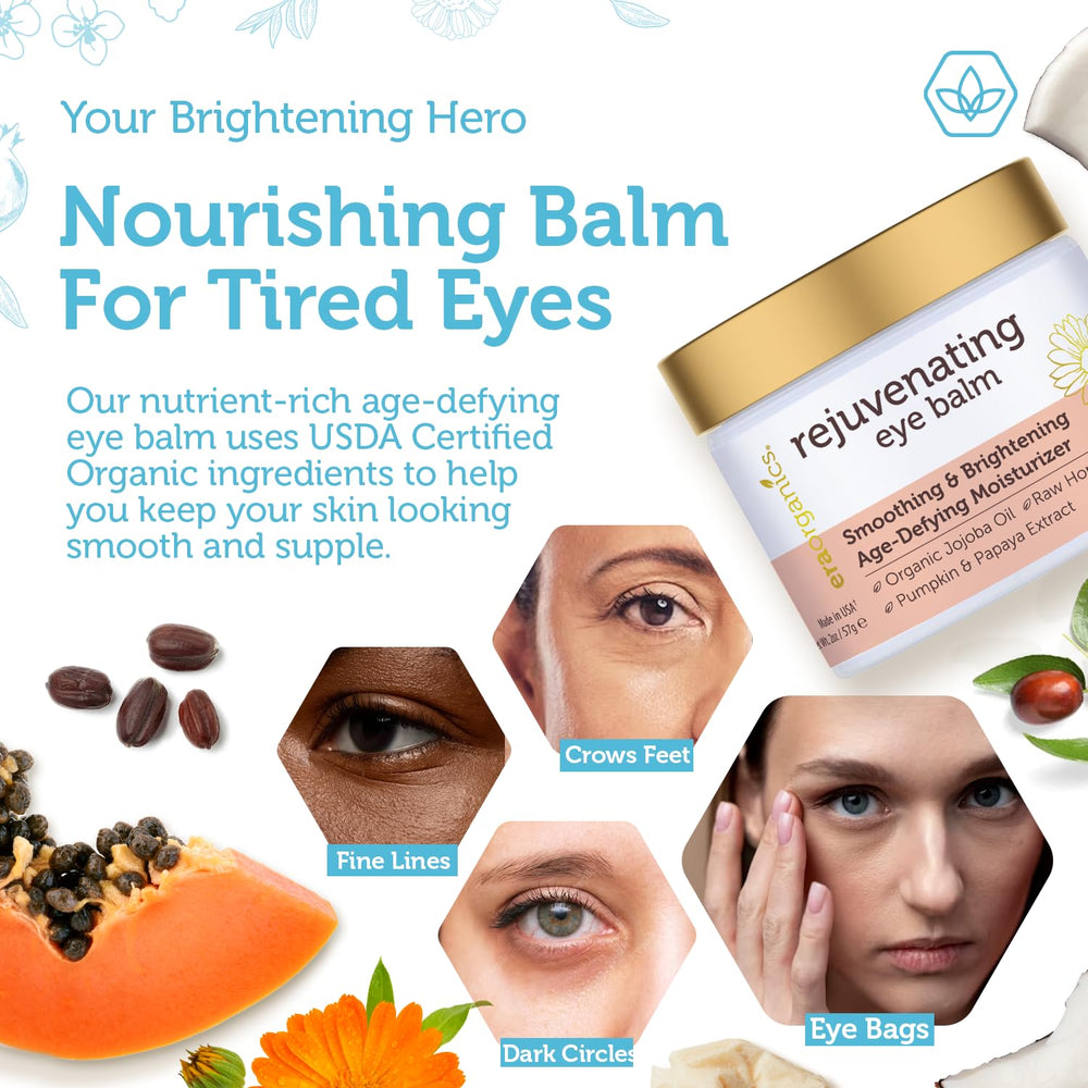 Era Organics Eye Moisturizer packaging bottle highlighting natural ingredients