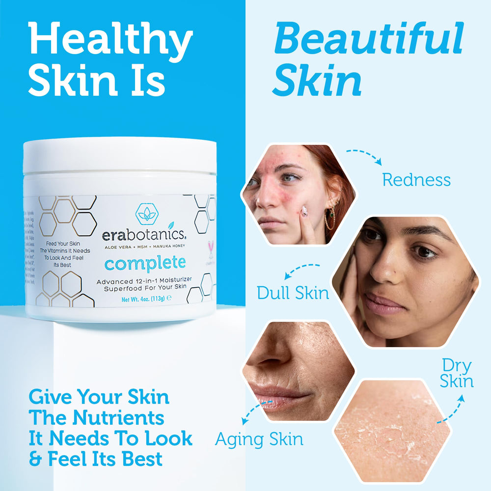 Era Organics Face Moisturizer Cream on hand shows quick absorption with no greasy residue