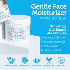 Era Organics Face Moisturizer Cream ingredients highlight Manuka honey and blue-green algae for nourishment