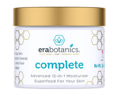 Era Organics Face Moisturizer Cream jar closeup highlighting deep hydration and 12-in-1 nourishment