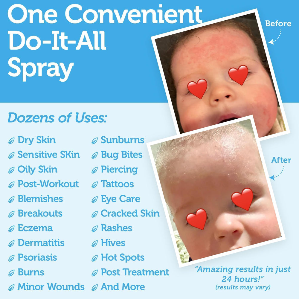 Era Organics Happy Skin toner face application showcasing soothing hydration during routines.