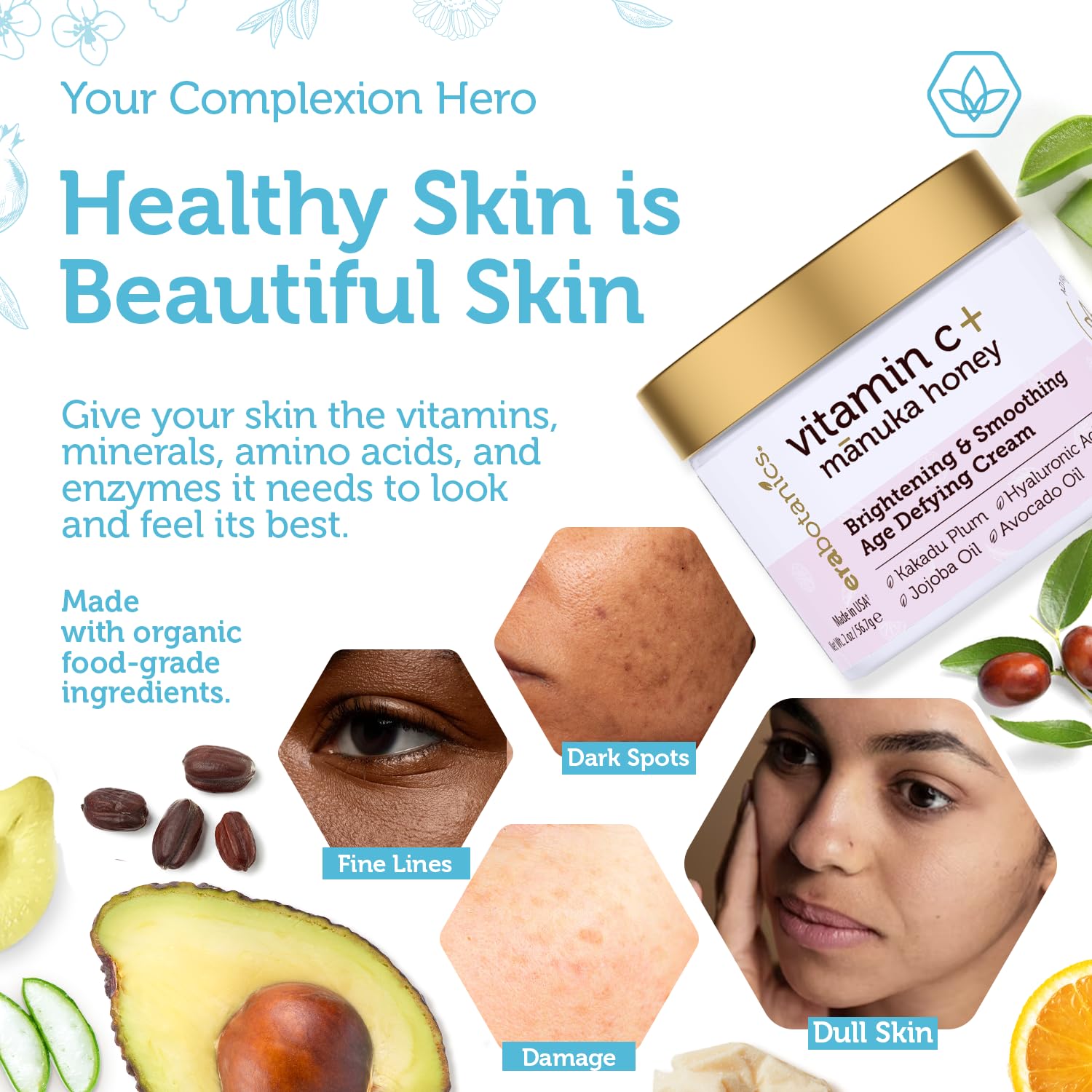 Era Organics Kakadu Plum close-up – vitamin C-rich fruit for radiant skin.
