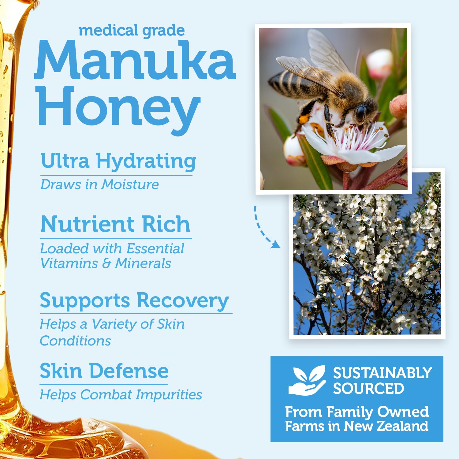 Era Organics Manuka Honey Exfoliating Face Scrub tub promotes a gentle daily self-care ritual.